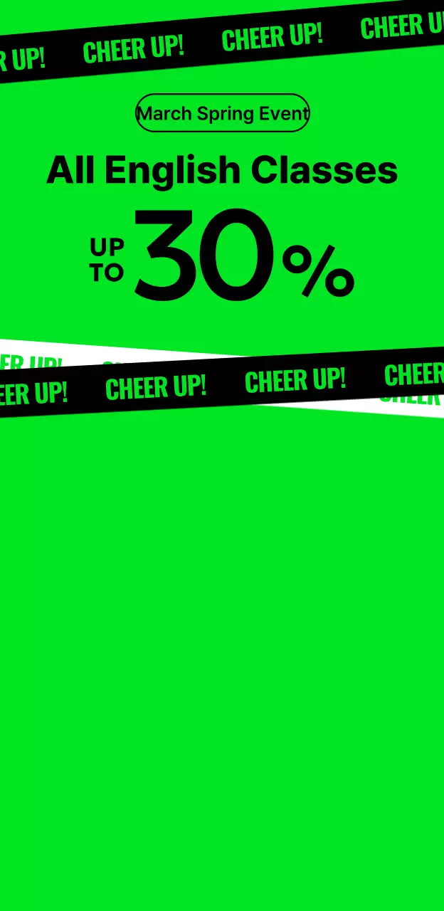 Design with big headlines and bold contrasting colors