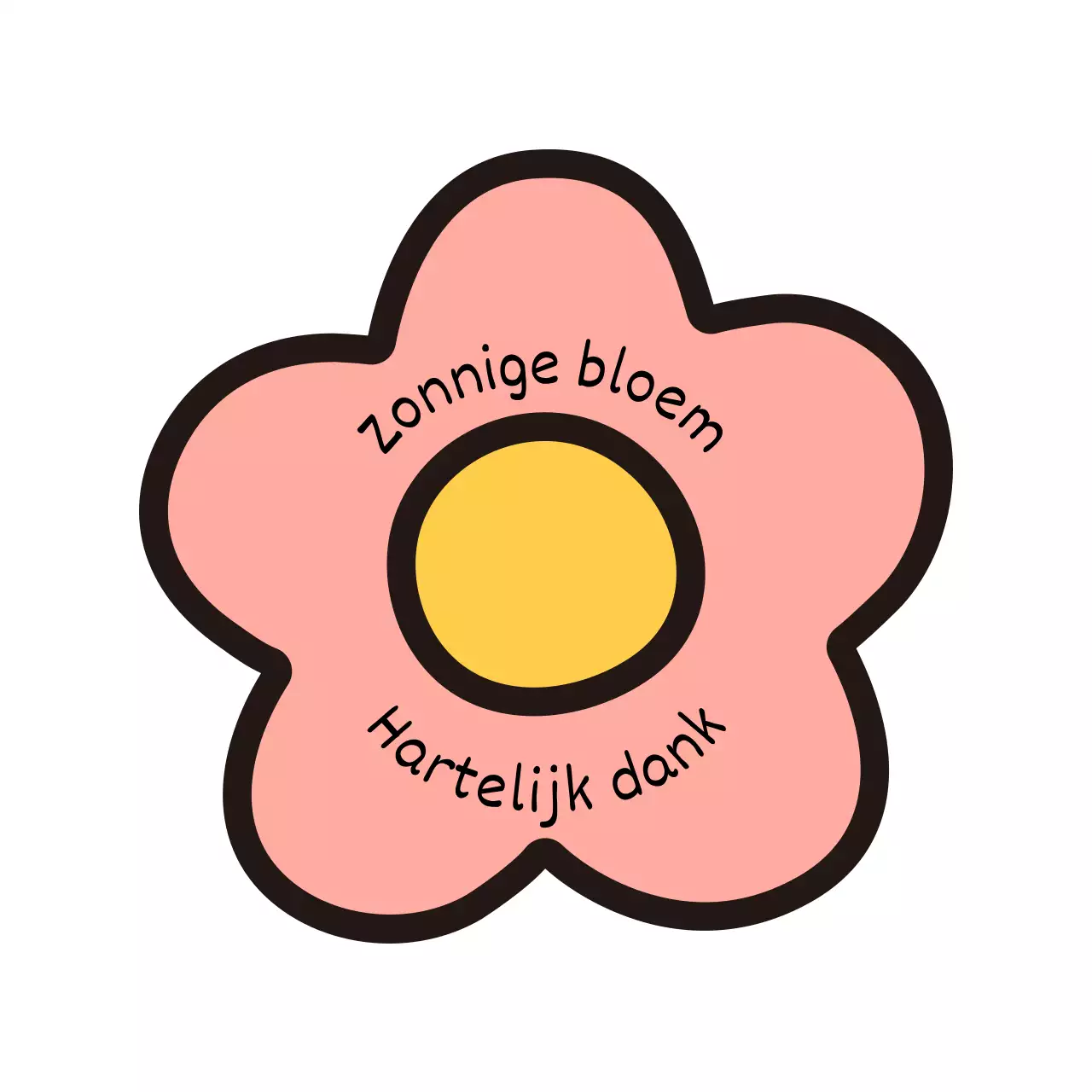 Felgekleurde koopwaar met bloemenillustraties