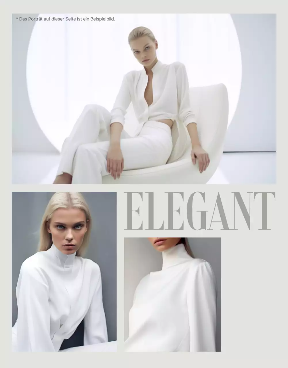 Moderne Mode Detailseite Anzeige in beige