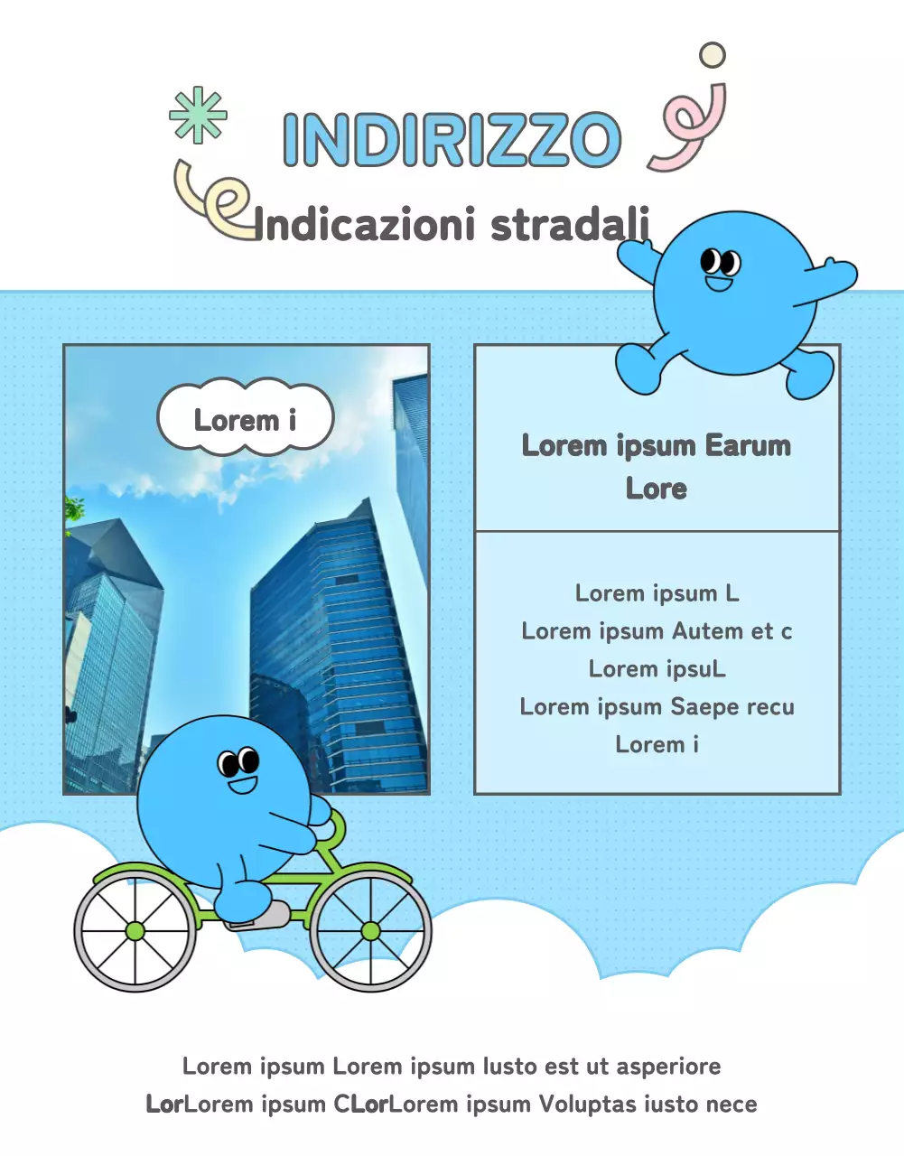 Promuovere una simpatica fiera della carriera in rosa e azzurro