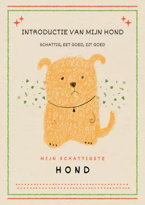 Een kennismaking met onze beige en limoengroene puppy