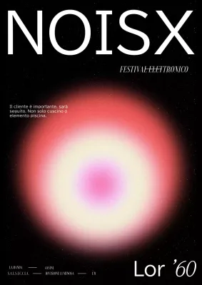 Pubblicità del Black and Red Modern Music Festival