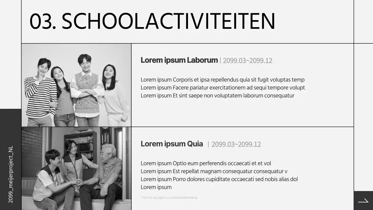 Zwart-wit portfolio voor gevorderden