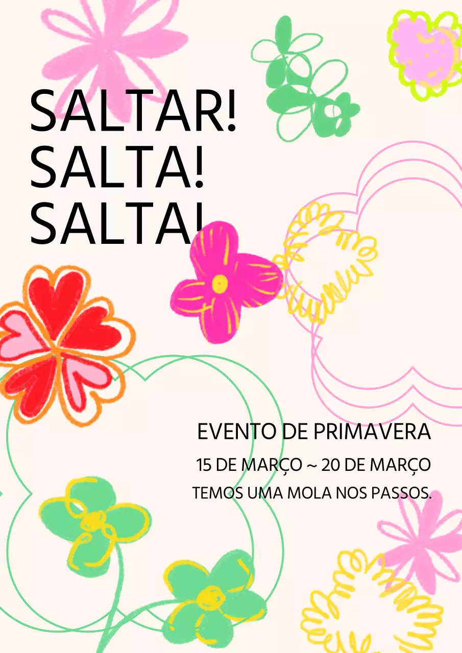 Um bonito anúncio de primavera em cor-de-rosa