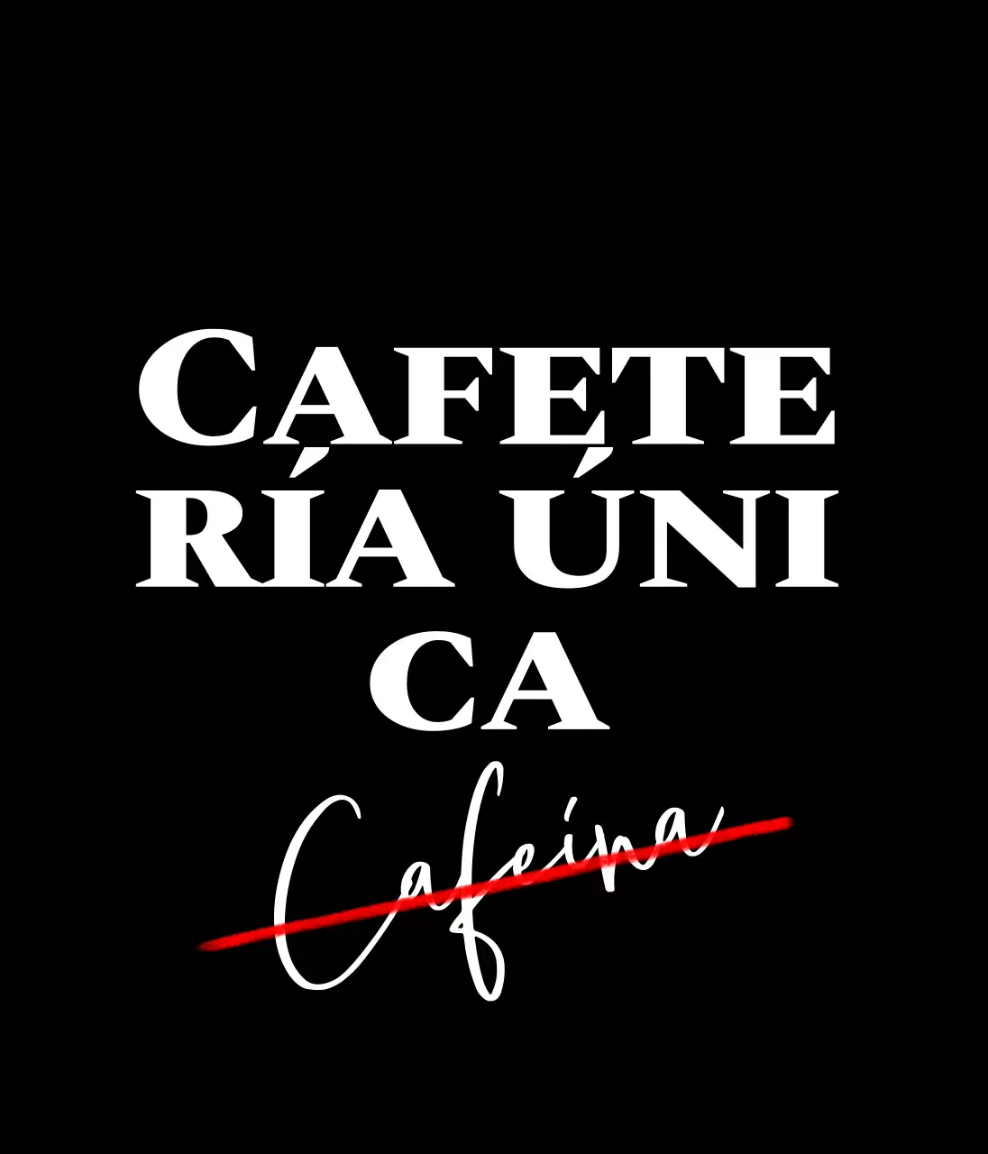 Para promocionar una cafetería con un concepto de letras