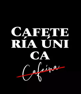 Para promocionar una cafetería con un concepto de letras
