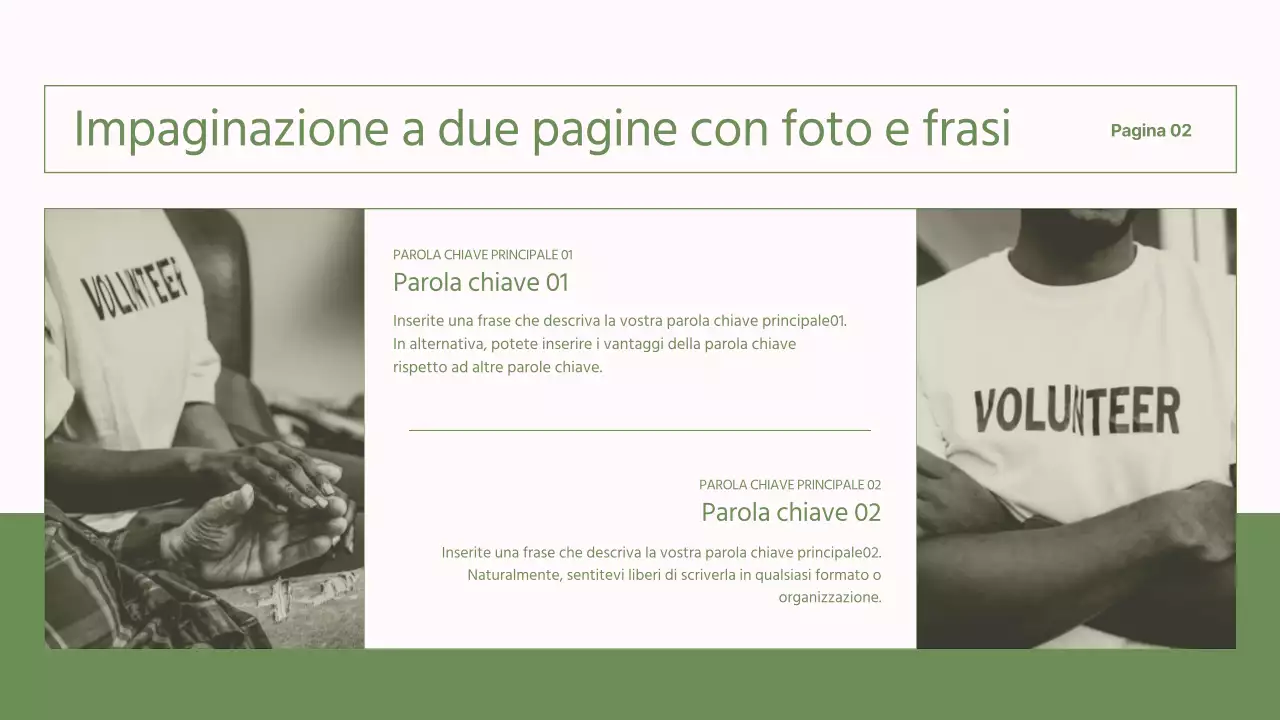 Rapporti semplici, verdi e rosa per le ONG