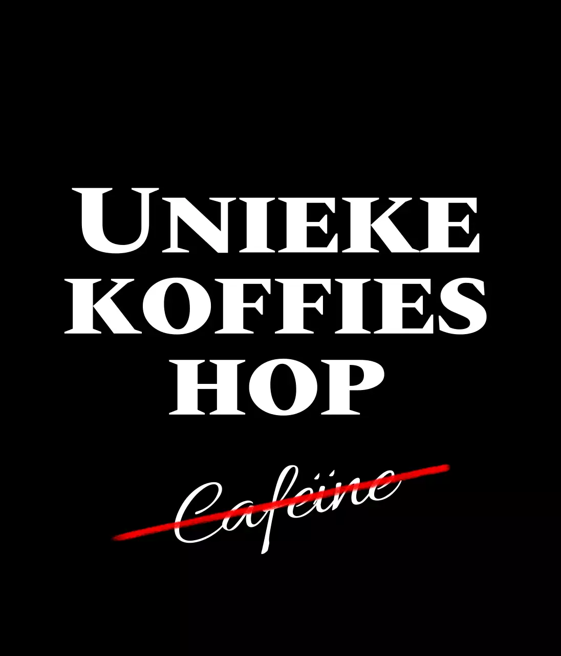 Voor het promoten van een coffeeshop met een letteringconcept