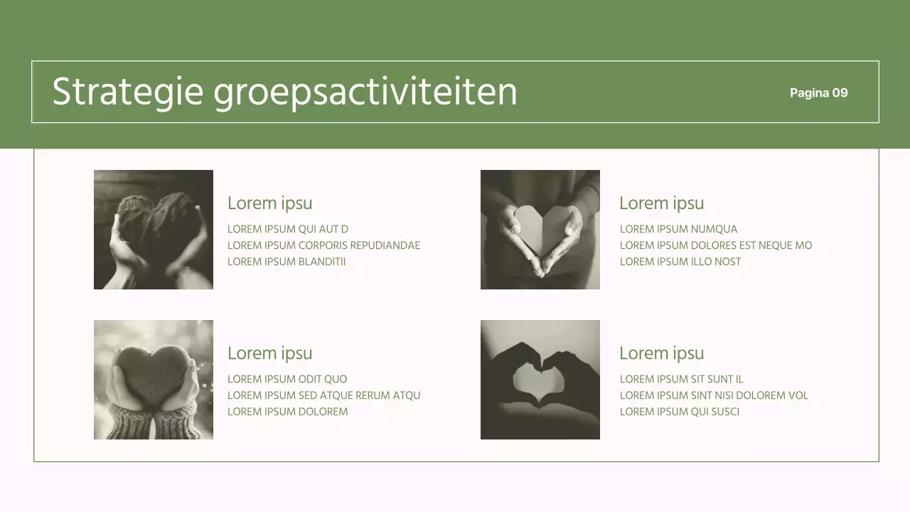 Eenvoudige, groene en roze rapporten voor NGO's