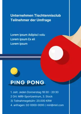 Blue and Red's Modern Clubs and Societies Umfrage Ankündigung