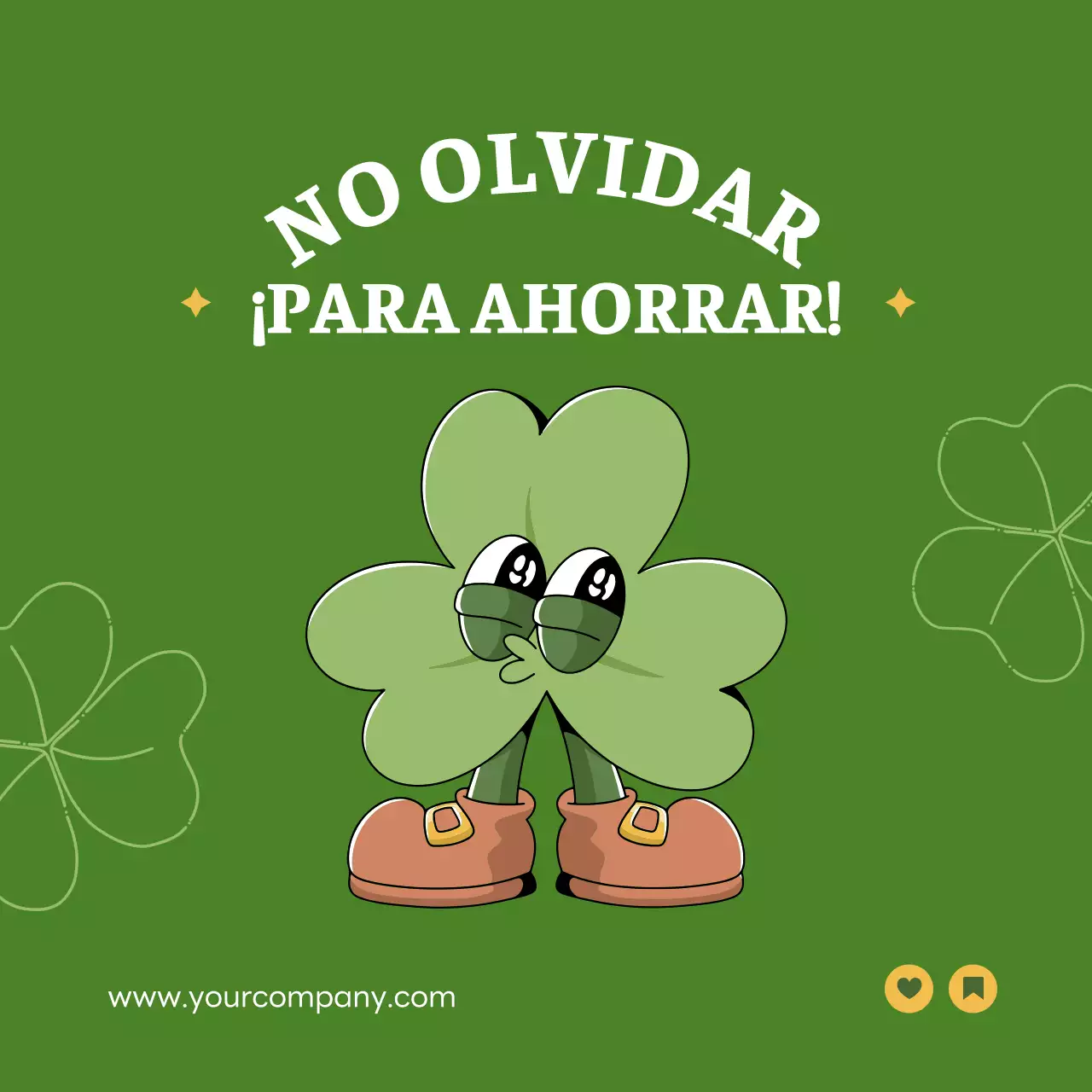Verde y Beige Simple St. Patrick Day's Story Publicidad