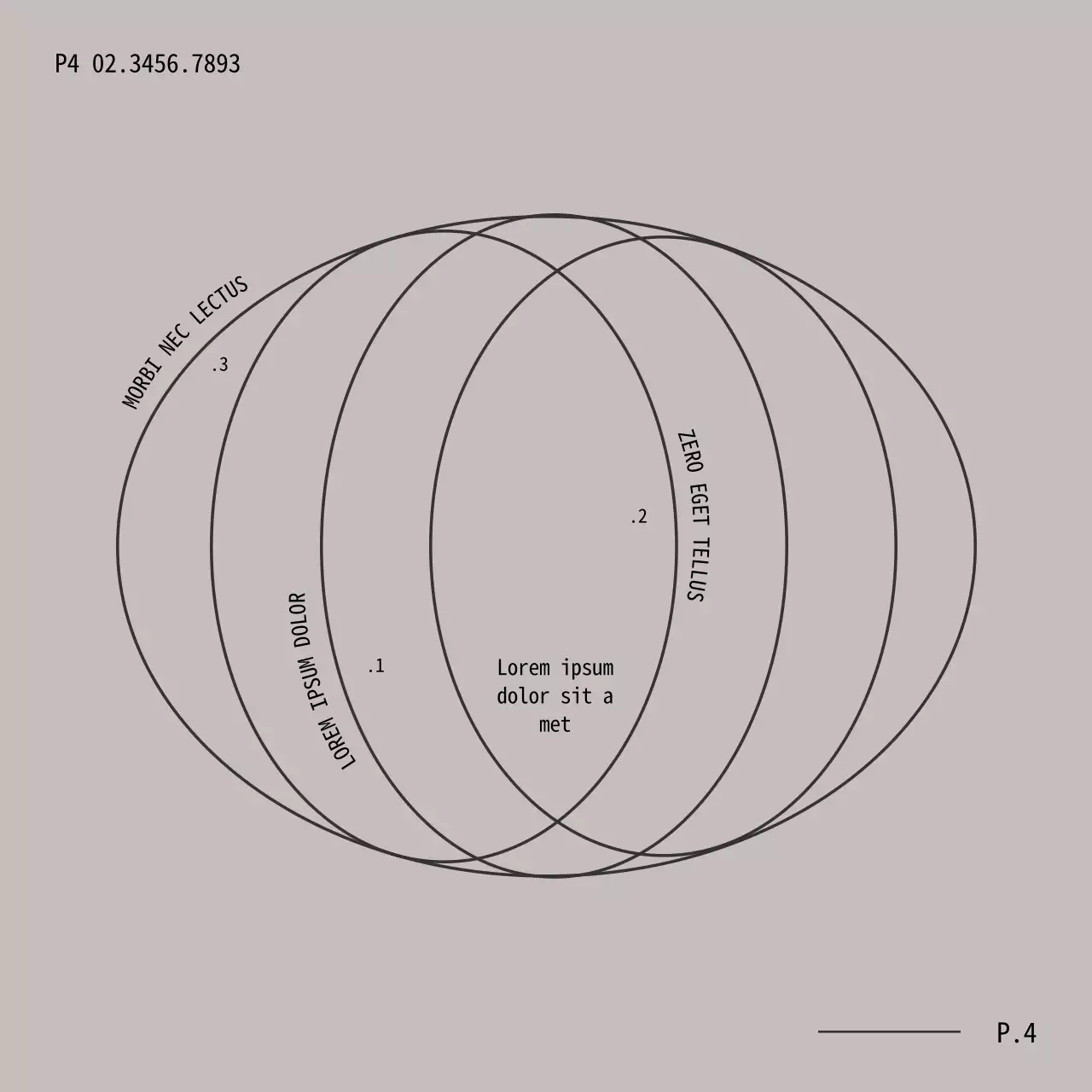 Avviso minimale multiuso grigio e nero