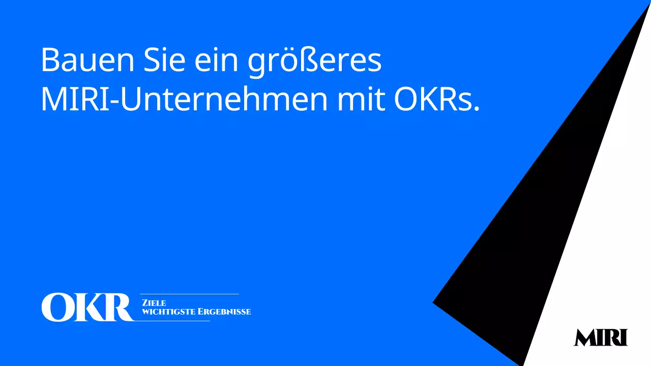 Ein Leitfaden zum Schreiben moderner OKRs in Blau