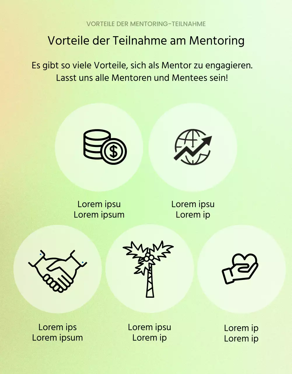 Wir suchen Leute, die an unserem netten kleinen Mentorenprogramm teilnehmen möchten.