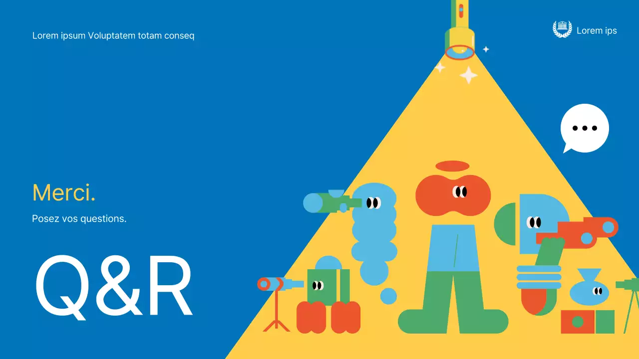 Matériel de formation jaune et bleu pour l'orientation des nouveaux étudiants dans les universités