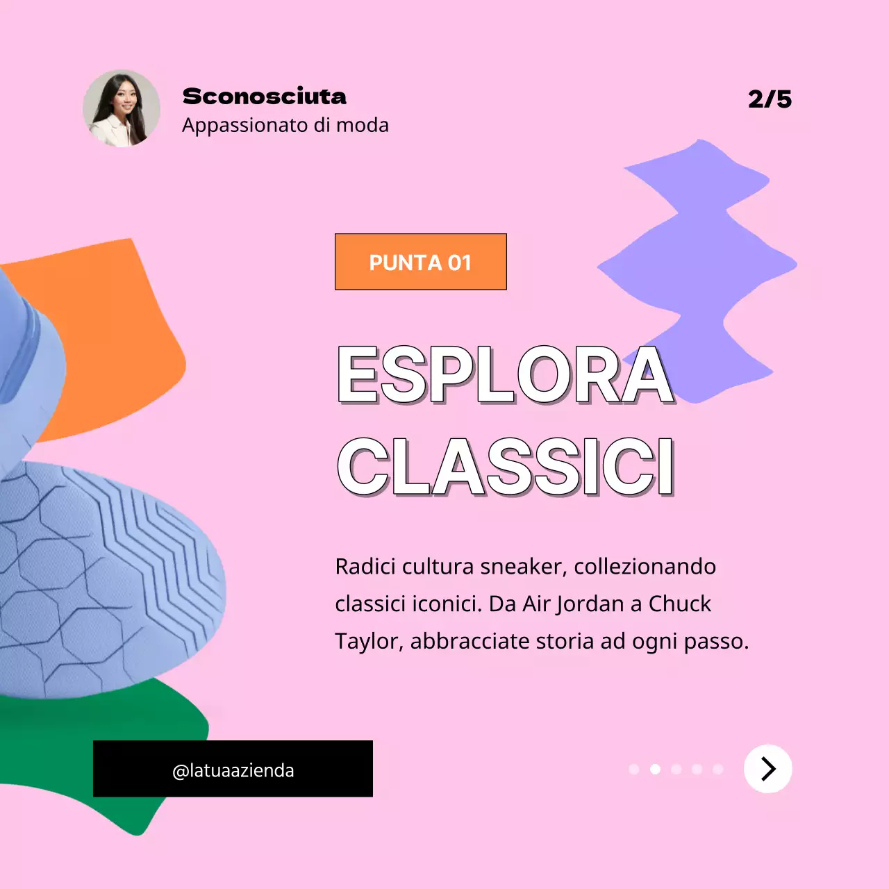 Viola e rosa Consigli di moda di tendenza Pubblicità