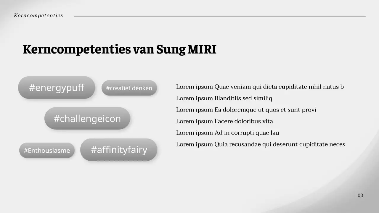 Een eenvoudige, grijze sollicitatiebrief