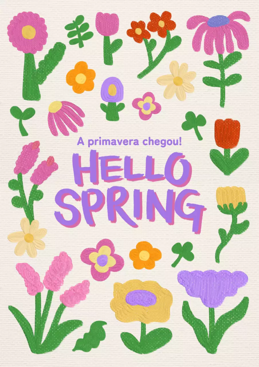 Promover uma primavera bonita em lilás