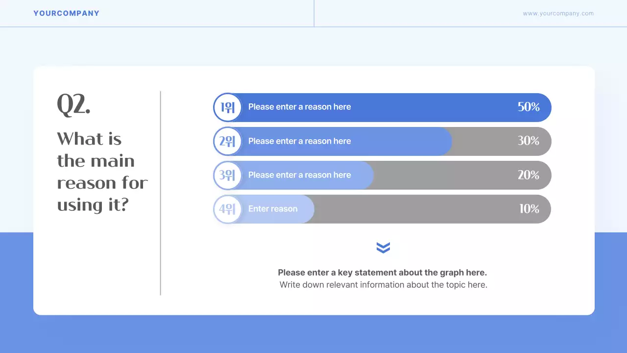 블루 모던 조사 보고서 프레젠테이션