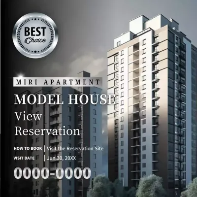 Grey Modern Apartment Promotion Instagram Post