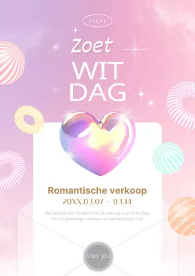 Hartletterillustratie ter promotie van Witte Dag