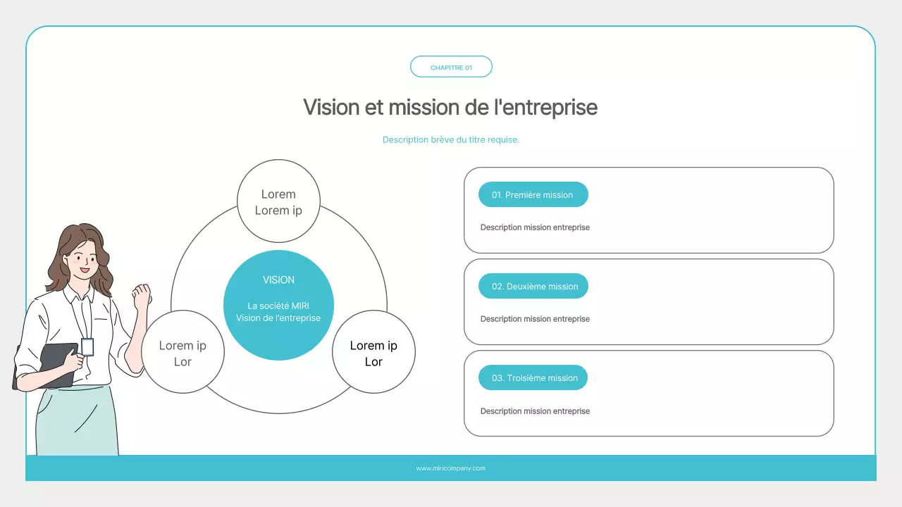 Matériel de formation minimaliste pour les nouveaux embauchés, en bleu clair et en gris