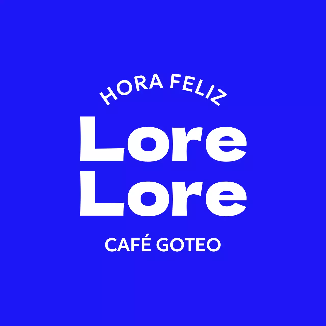 Mercancía sencilla de cafetería con texto curvado y ondas amarillas