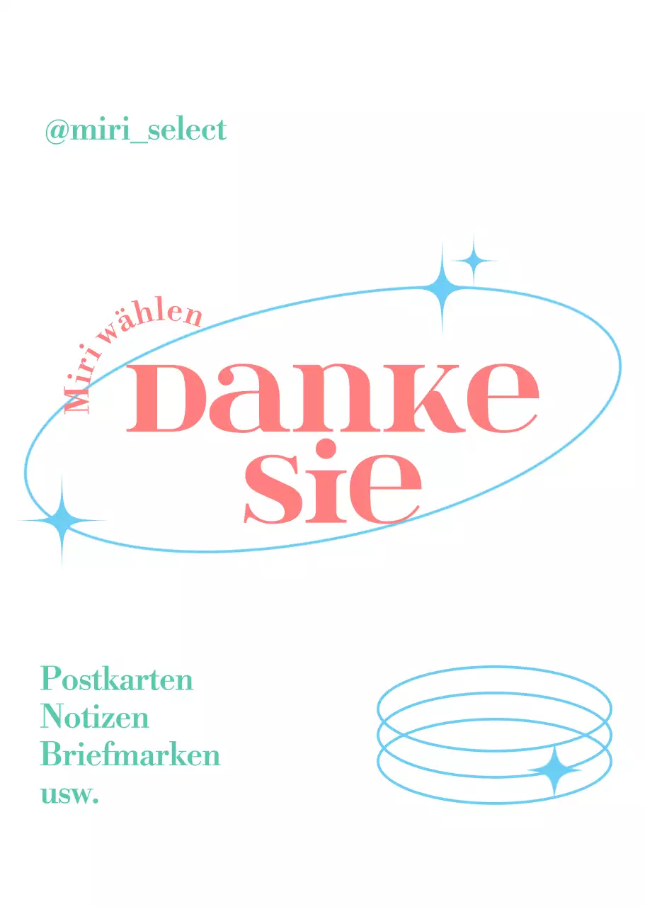 Pastellfarbene Danksagungen