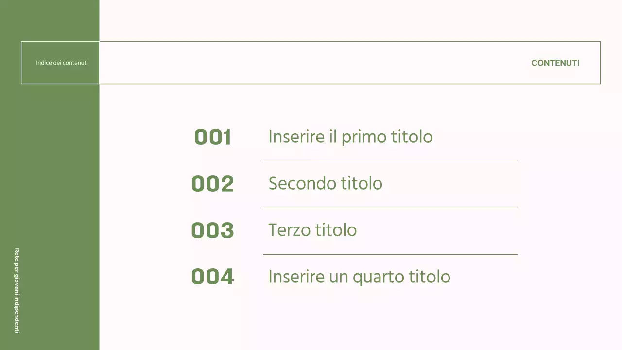 Rapporti semplici, verdi e rosa per le ONG