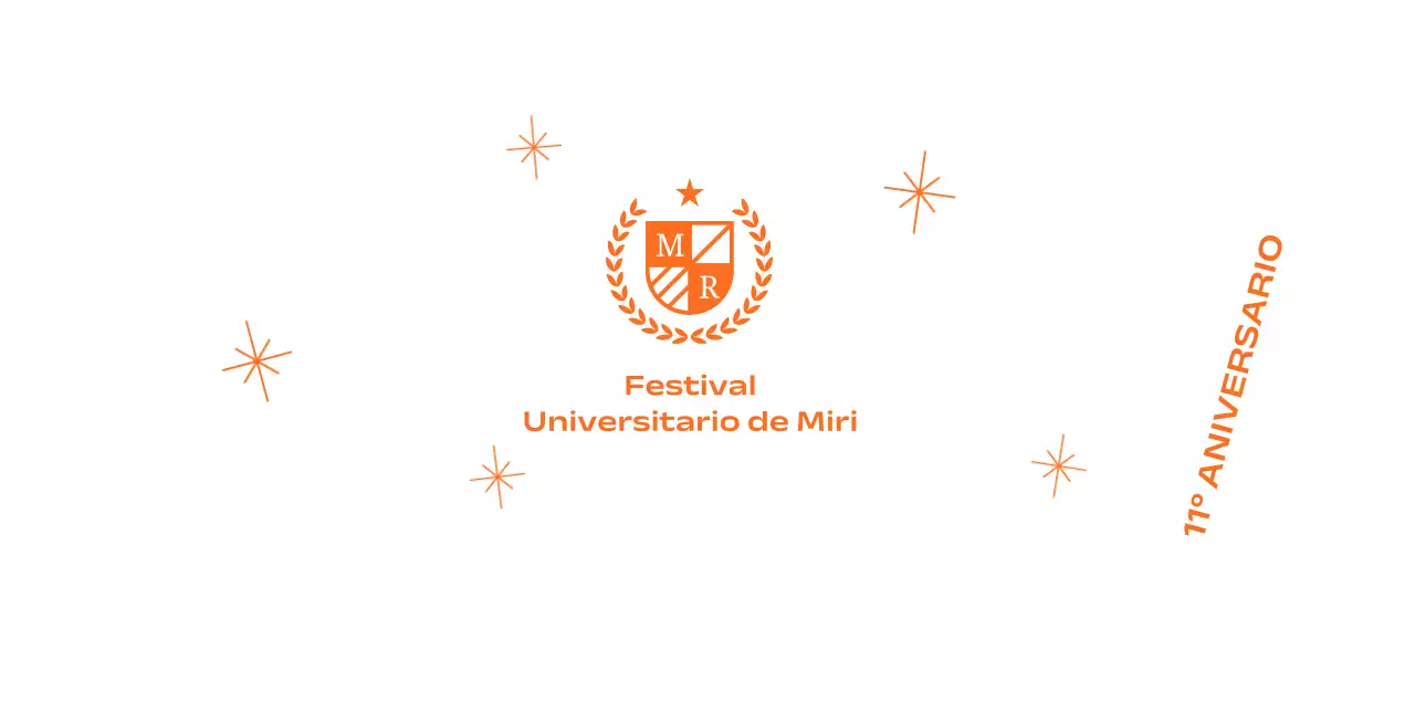 Fiestas escolares con el logotipo de la escuela con laurel y purpurina
