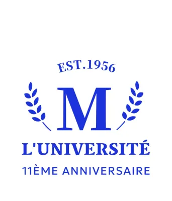 Concept simple de souvenir d'université avec logo en forme de laurier