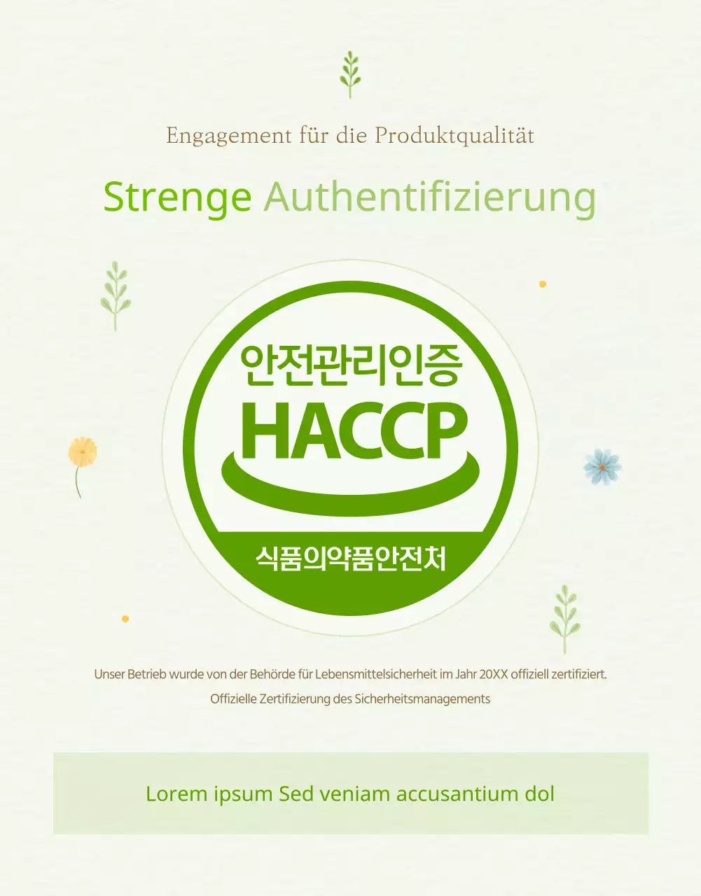 Erläuterung der leuchtend grünen und gelben Produkte, die zum Verkauf stehen