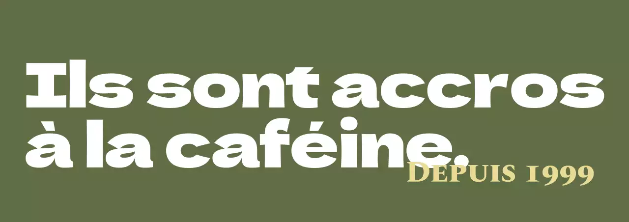 Marchandises pour cafés avec un concept de lettrage