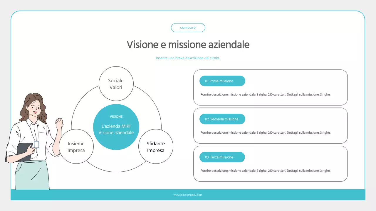 Materiale di formazione per neoassunti minimalista in azzurro e grigio