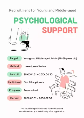 Mint Minimal Psychological Recruitment Poster