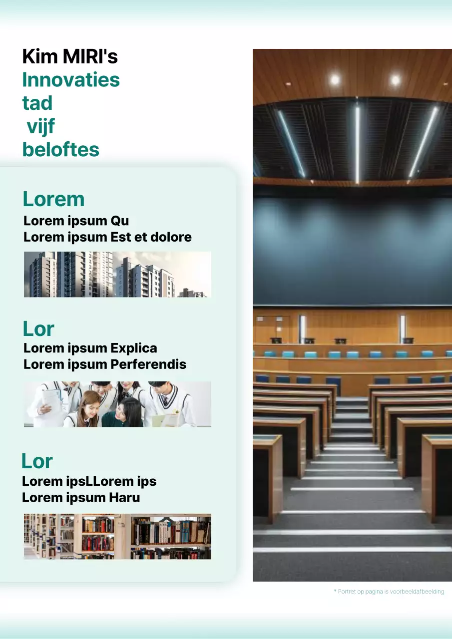 Promoot verkiezingen met witte en groene accenten