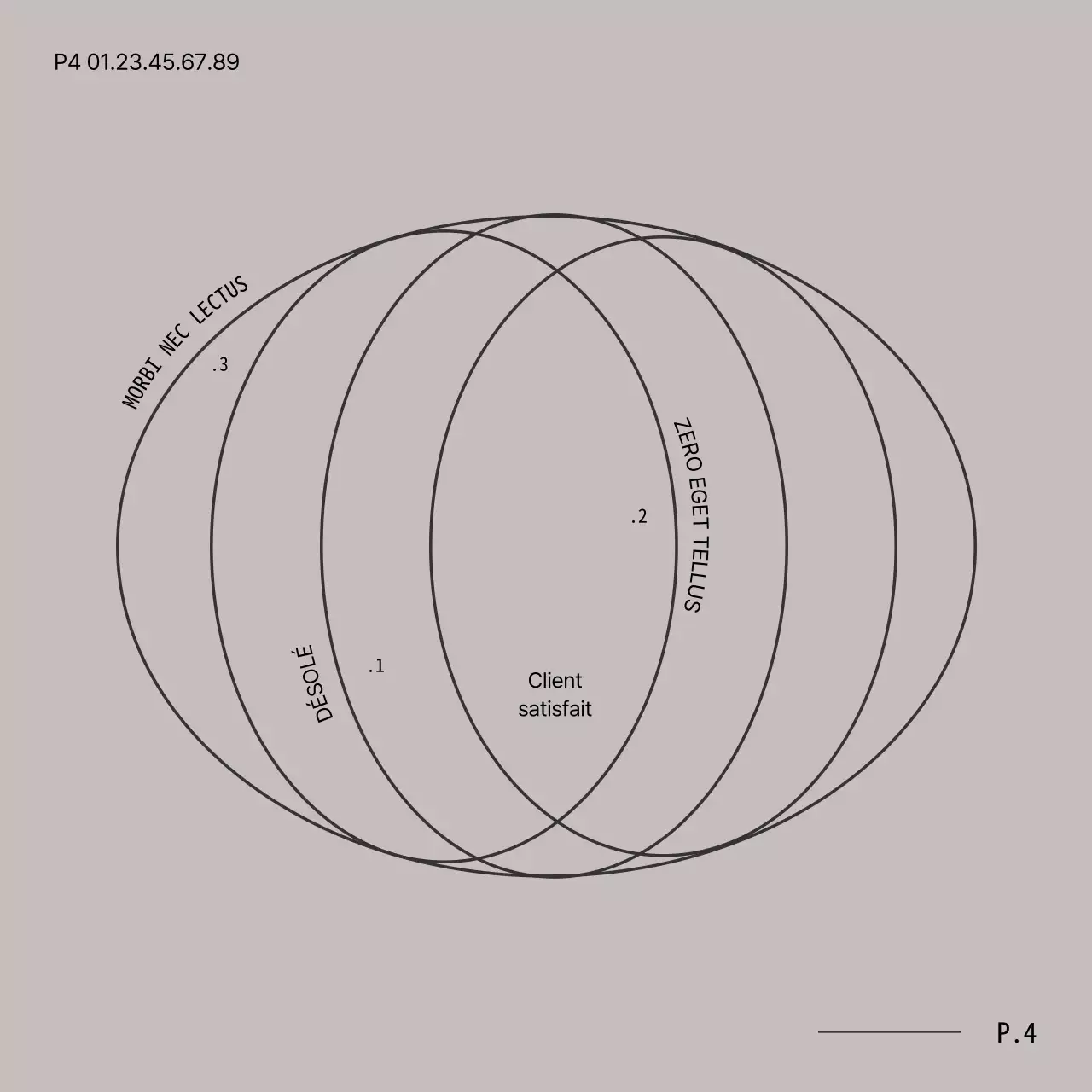 Avis de multi-utilisation minimal gris et noir