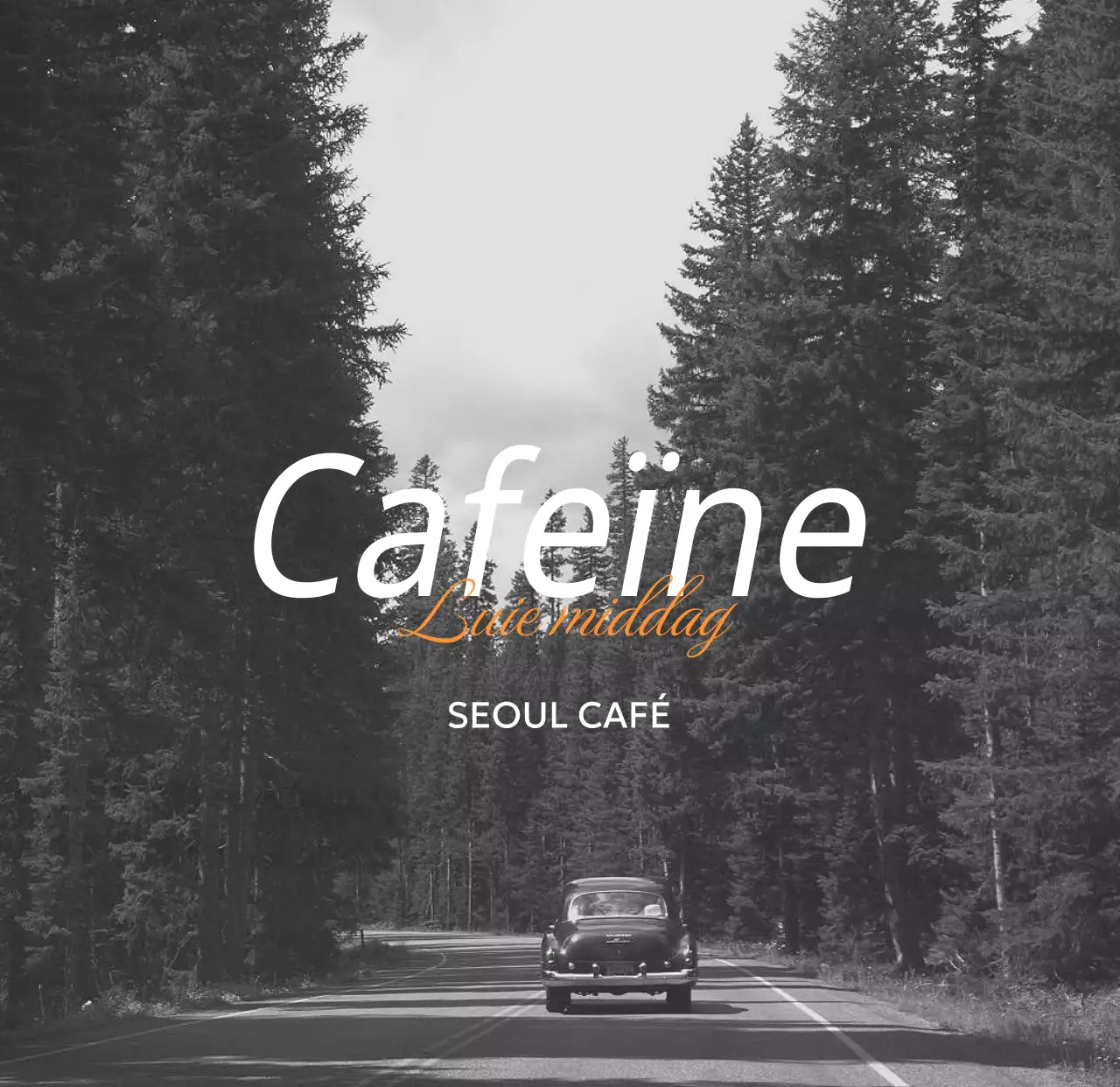 Zwart met oranje rond frame vintage goederen