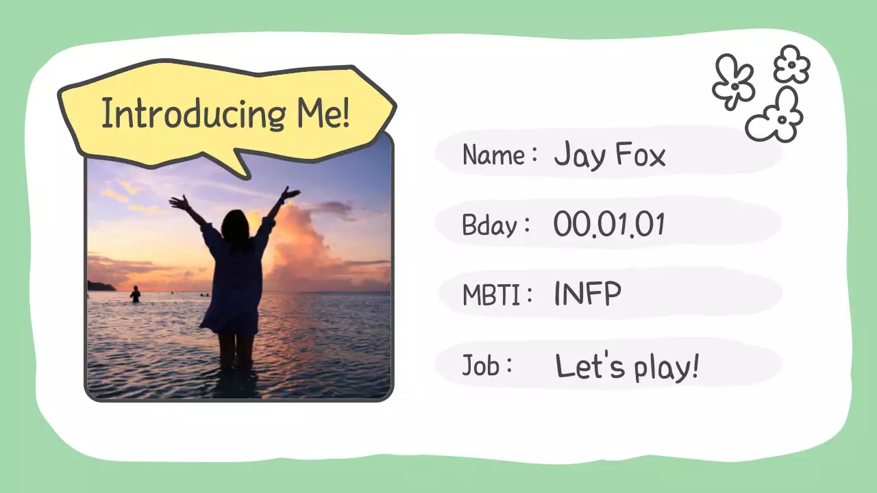 Presentasi Panduan Biografi Sederhana Kuning