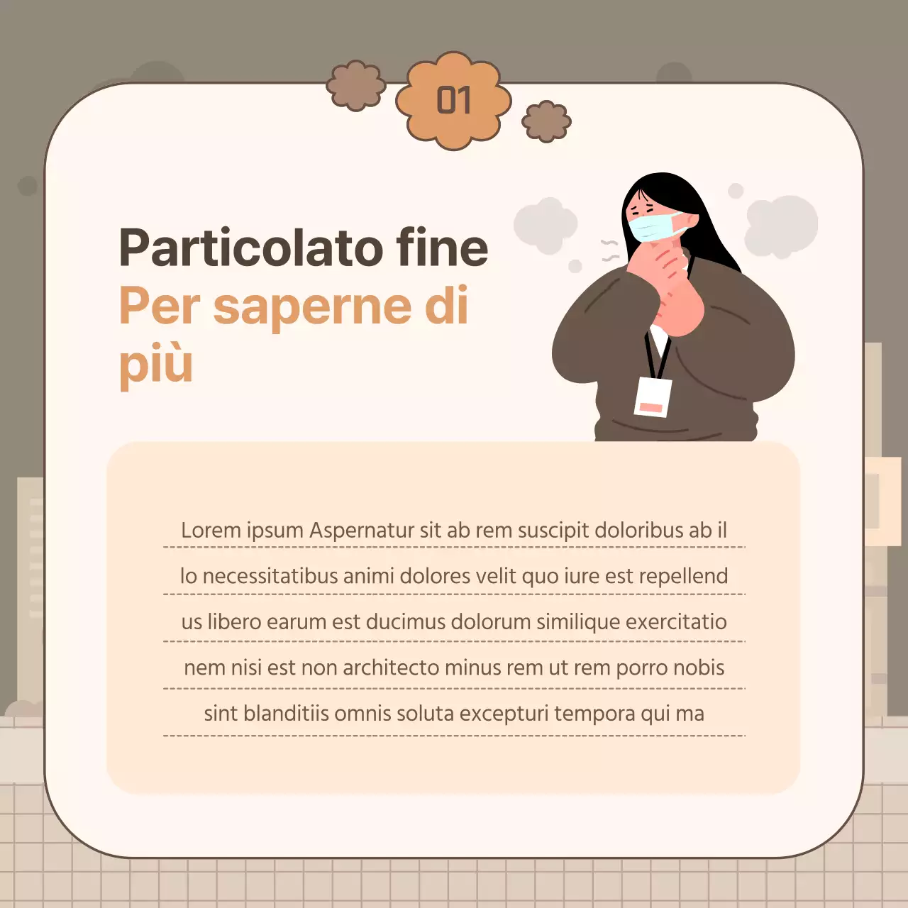 Una semplice spolverata primaverile di beige e marroni.