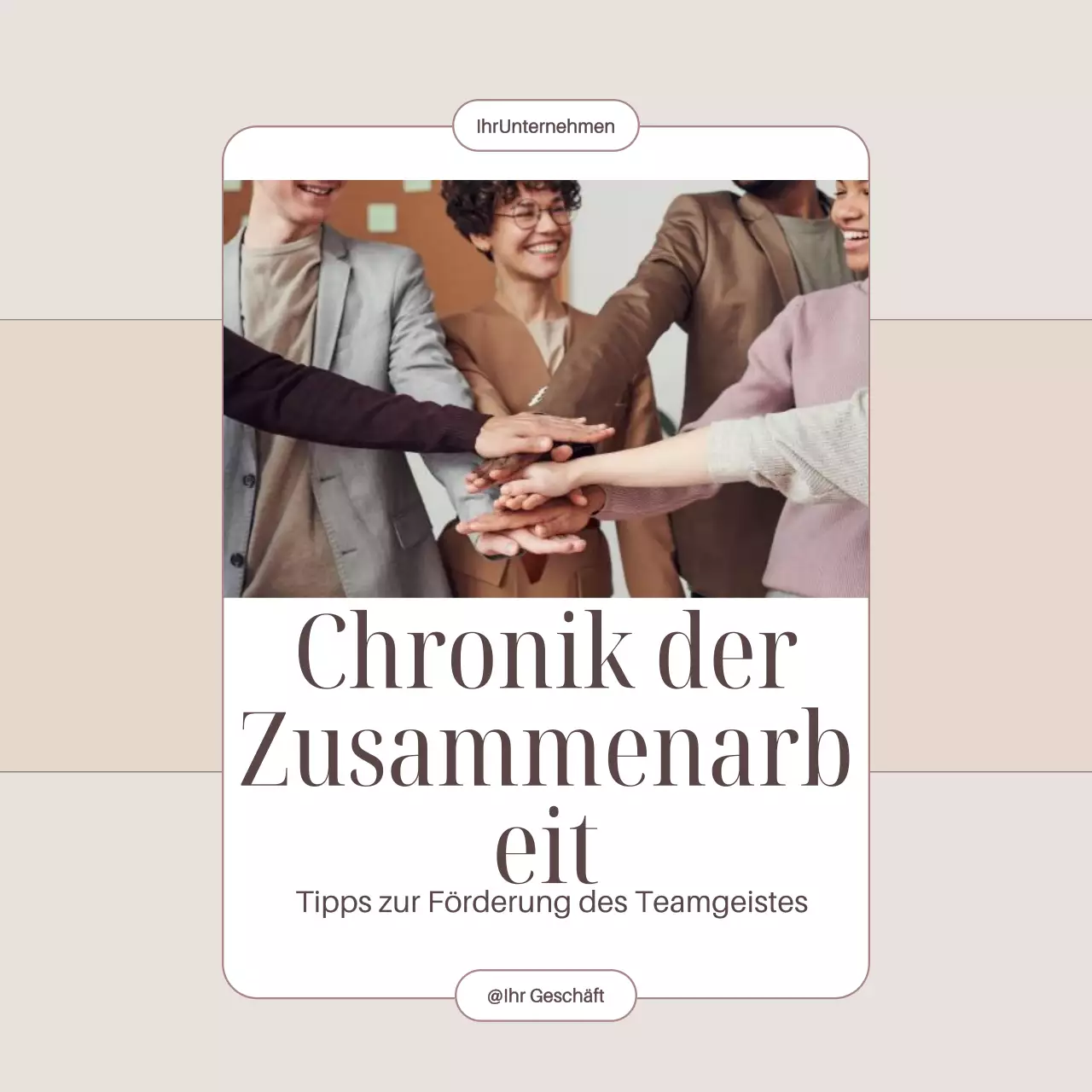 Beige und Braun Minimal Office Team Building Guide