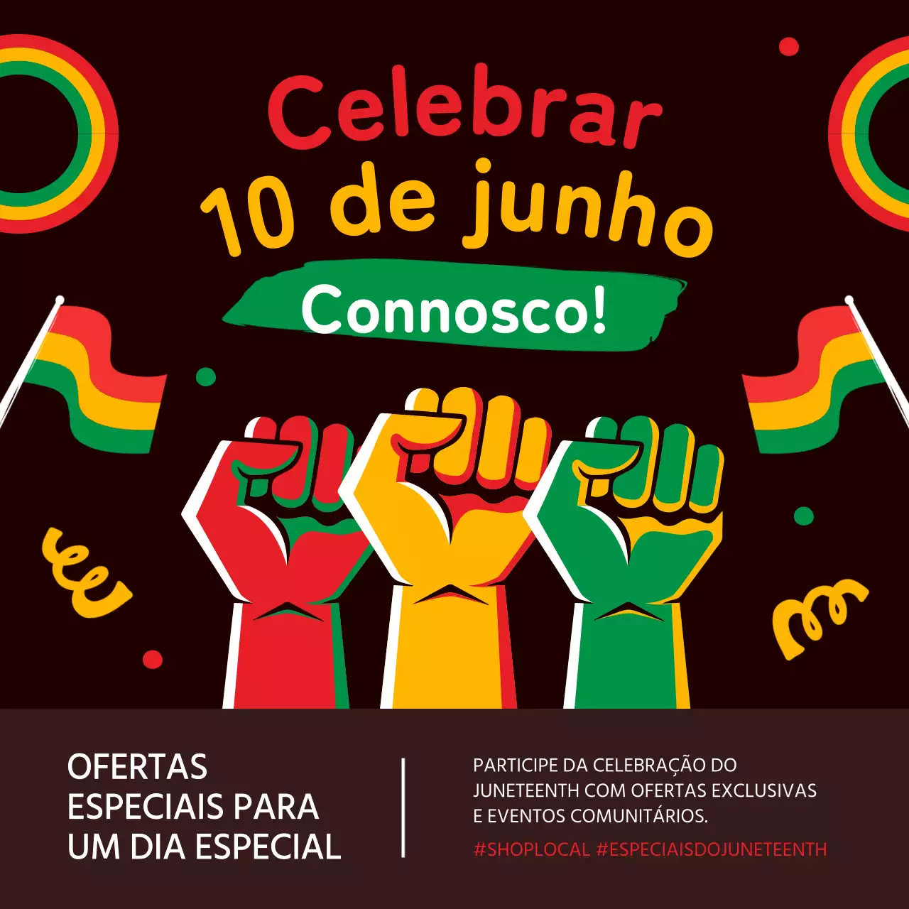 Promover uma venda ousada de Ano Novo em castanhos e amarelos