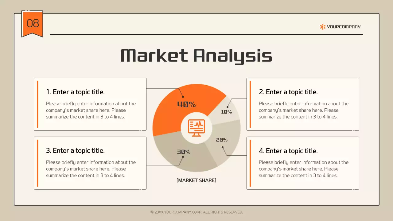 Apresentação do Guia de Perfil da Empresa Bege Modern