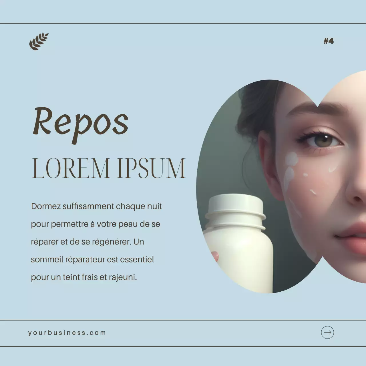 Bleu ciel et brun élégant Guide d'astuces secrètes pour les soins de la peau