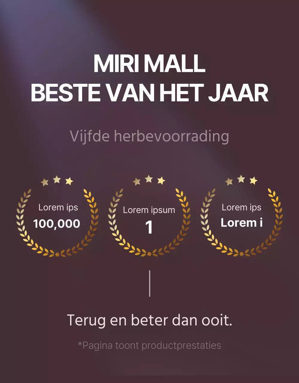 Een beige advertentie voor een luxe modewinkelcentrum