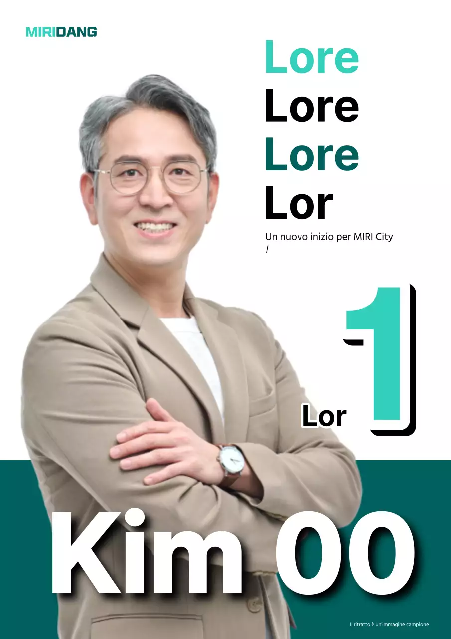 Promuovere opuscoli elettorali in bianco e verde