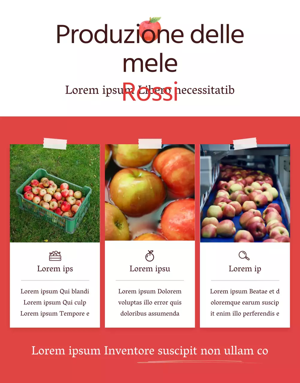 Promuovere la vendita di mele di concetto naturali rosse e grigie