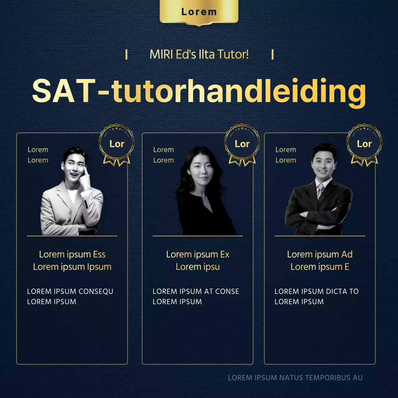 Het promoten van een gouden en luxe SAT prep school voor terugkerende studenten