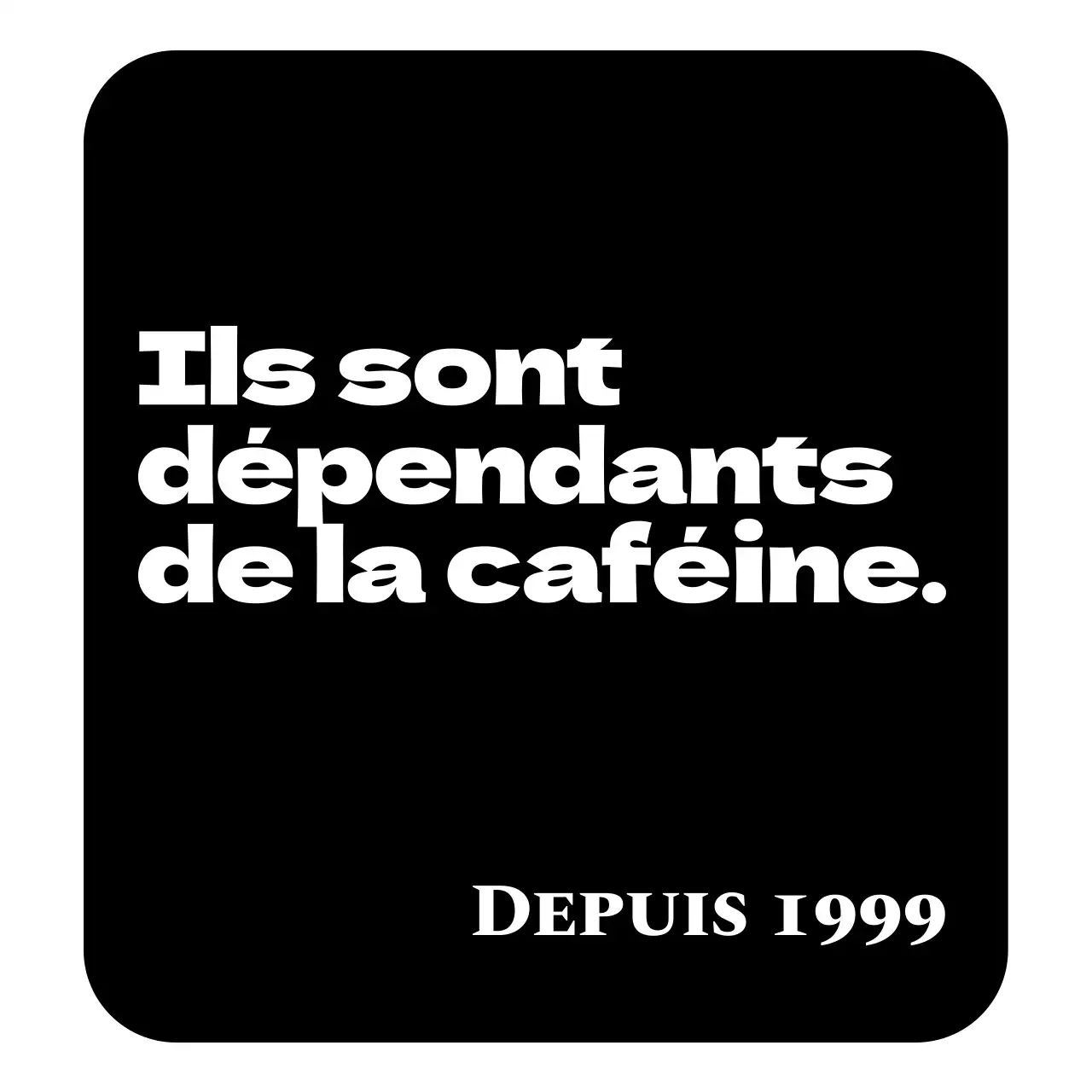 Marchandises pour cafés avec un concept de lettrage