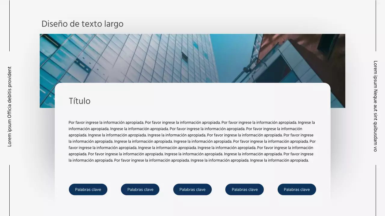 Informes empresariales modernos en gris y azul